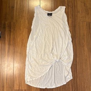 DYI white cotton knot tank - XS